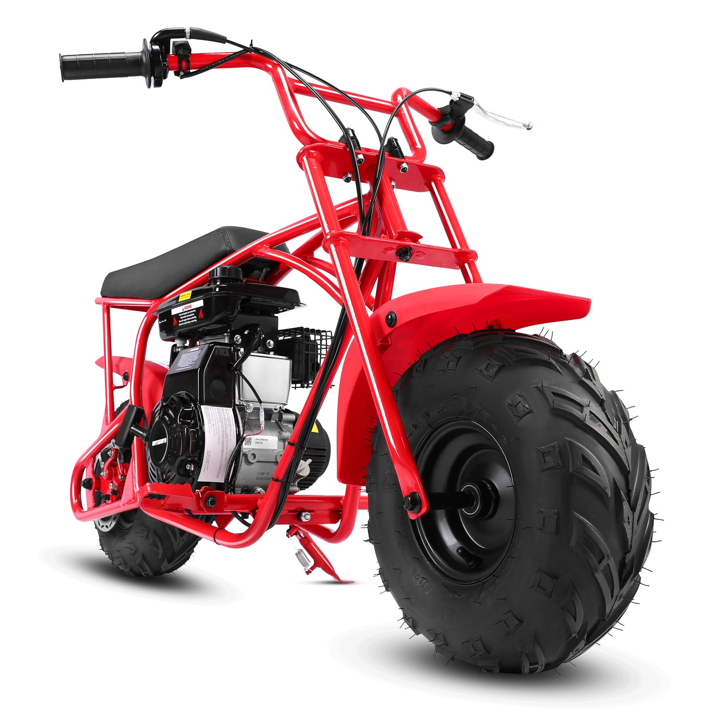 ORYXEARTH 105cc 4-Stroke Ride on Toys, Mini Bike for Kids Motorcycle, Gas Power Dirt Bike,Red